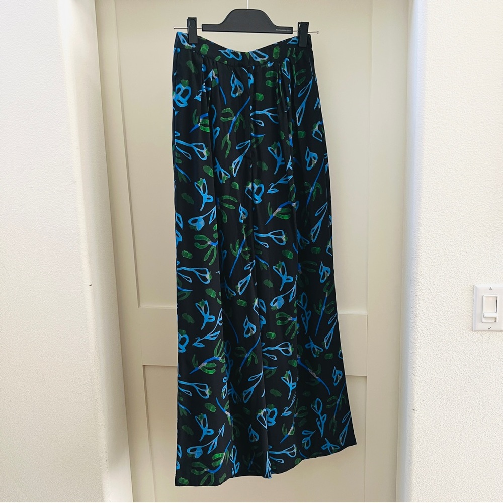 Christian Wijnants • Puada printed floral silk trousers • size‎ 38